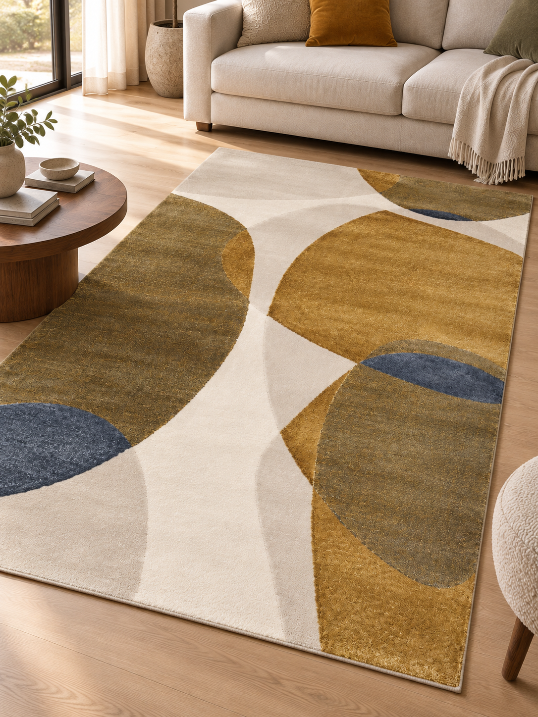 Tapis à tissage plat Bronze | Maïro