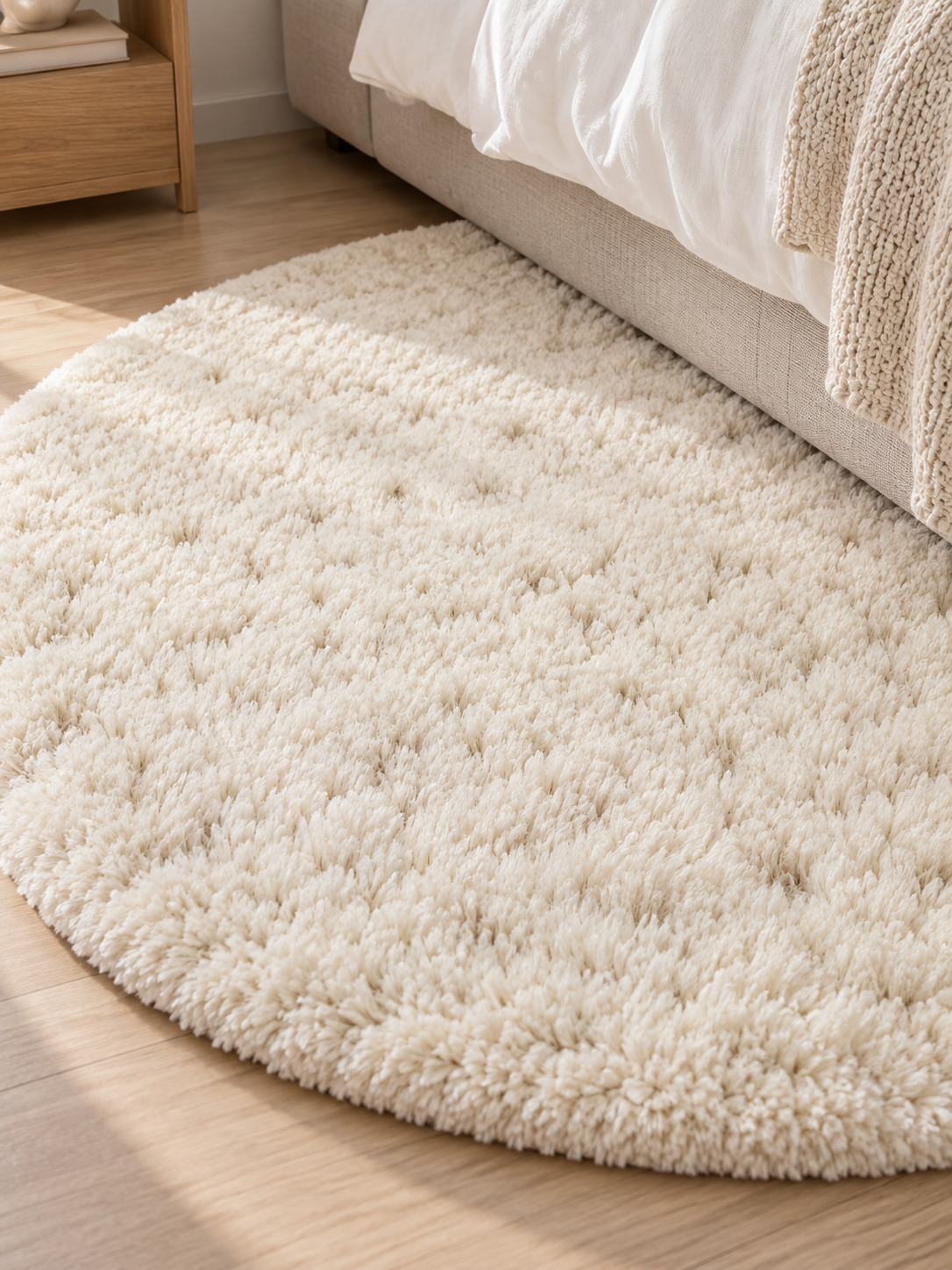 Tapis rond d'intérieur Beige | Zoria
