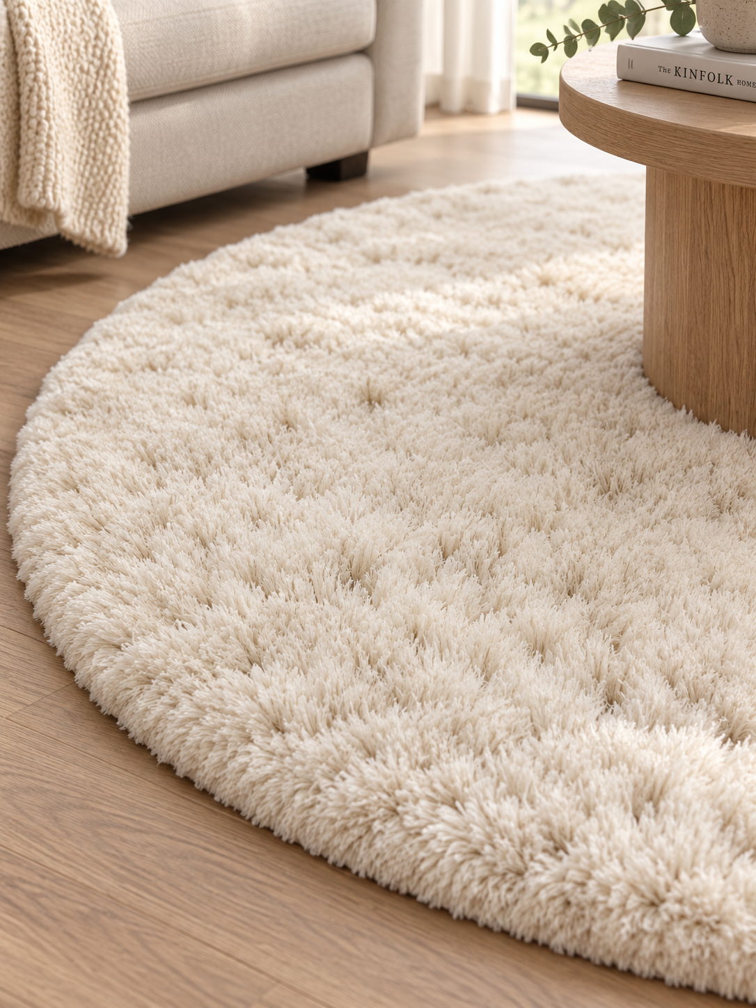 Tapis rond d'intérieur Beige | Zoria