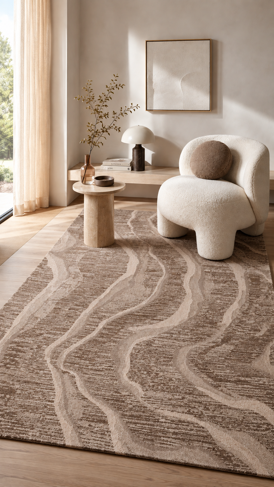 Tapis Salon Moderne Foncé | Liora