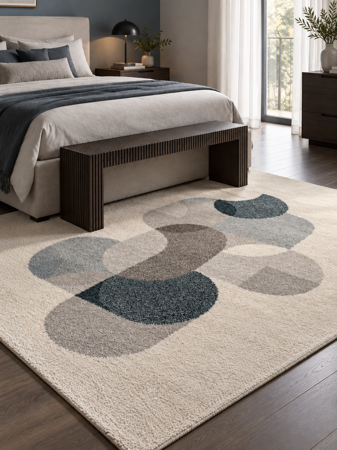 Tapis à tissage plat Beige | Eïna