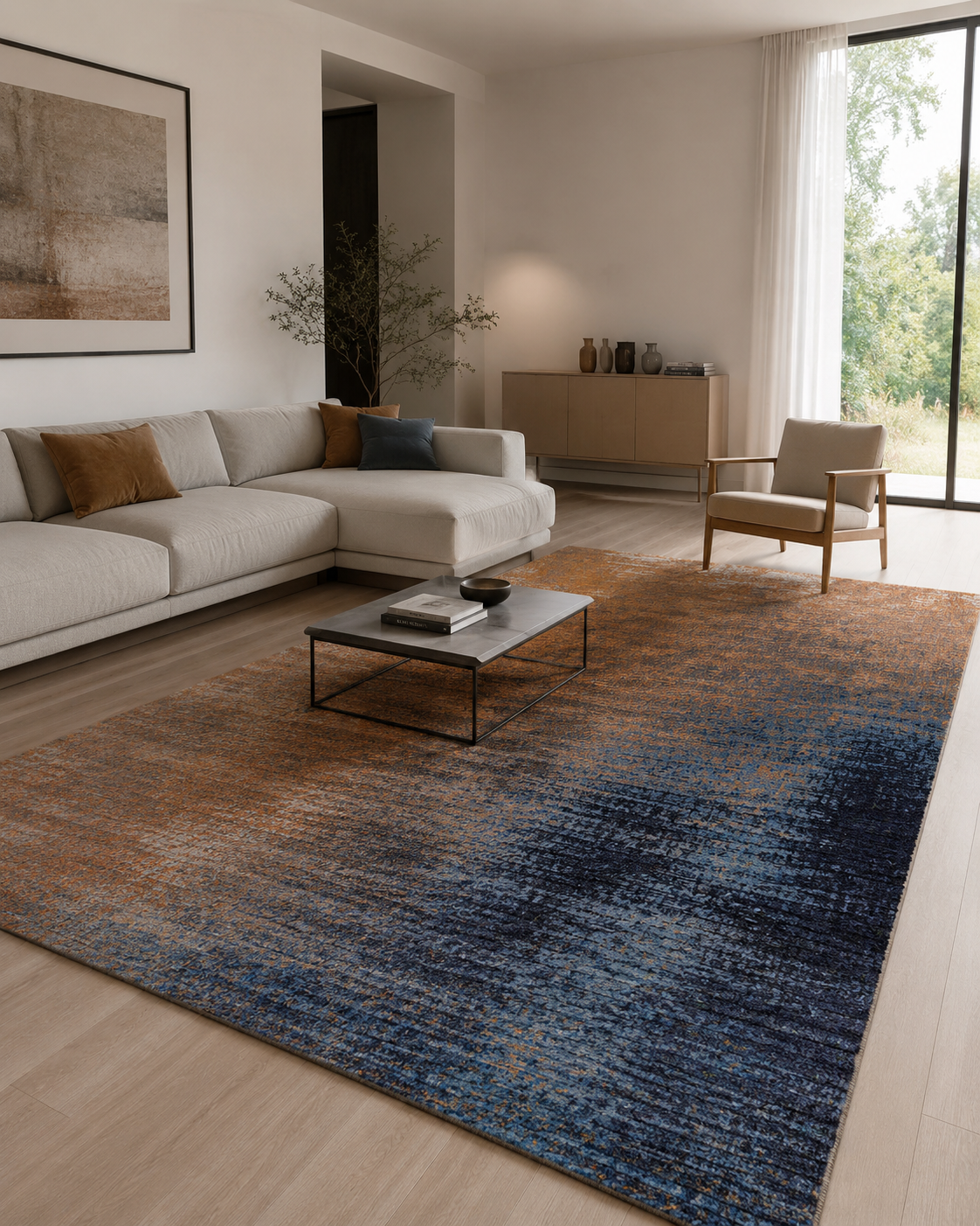Tapis Salon Moderne Multico | Noreva