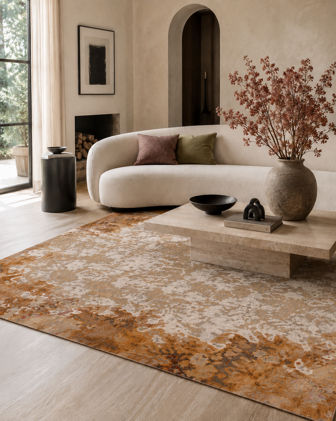 Tapis Salon Vintage Naturel | Olyra