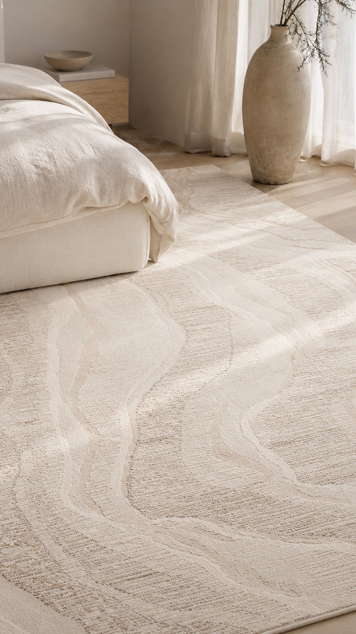Tapis Salon Moderne Clair | Liora