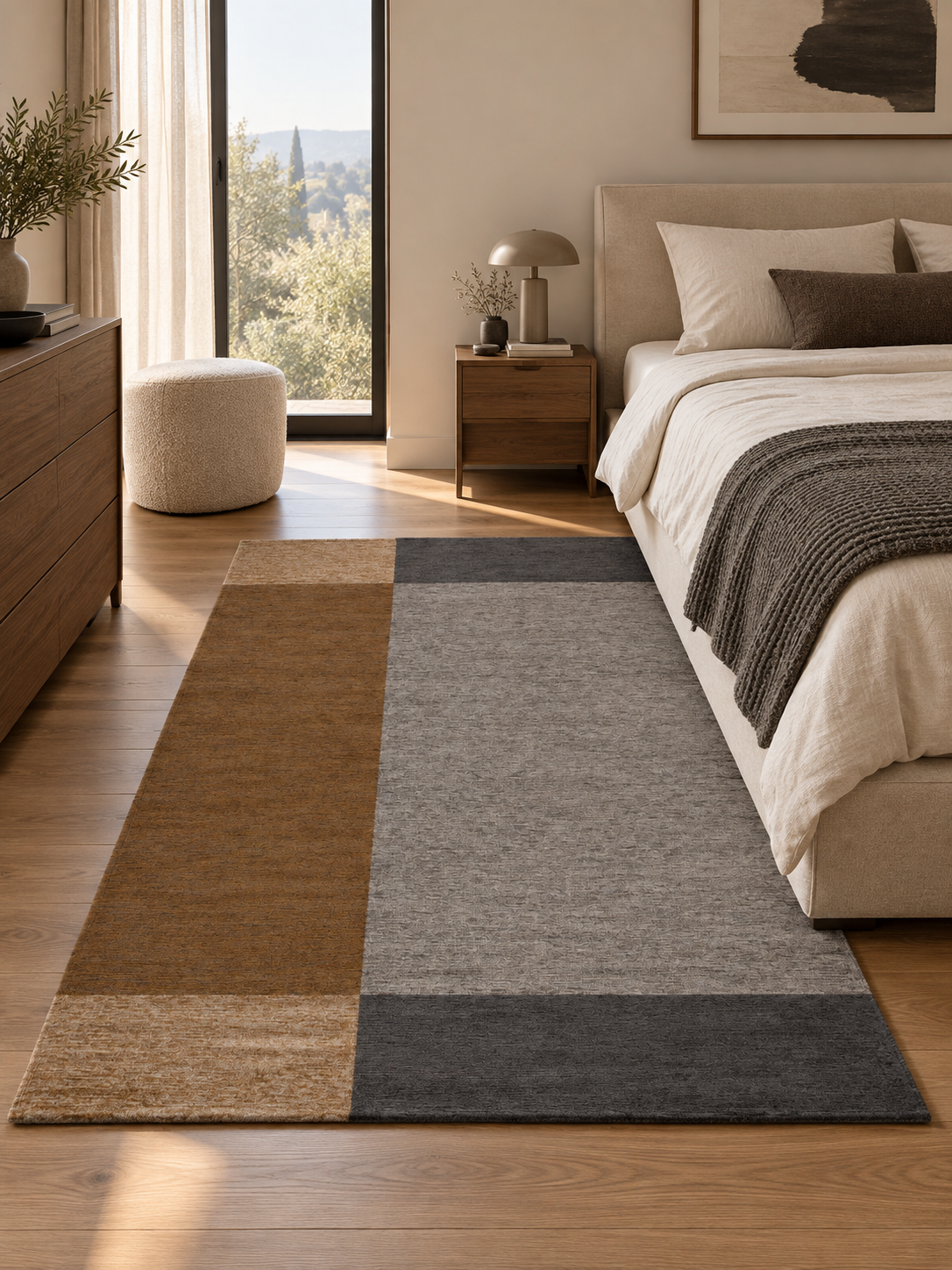 Tapis en laine foncé | Aroa