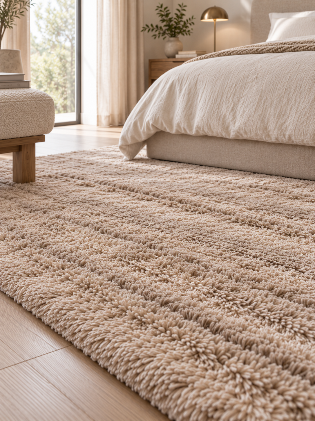 Tapis en laine Beige |  Aura