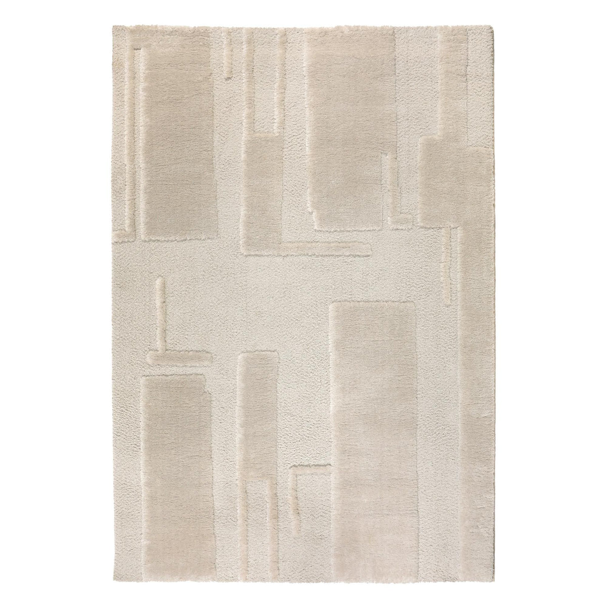 Tapis fabriqué à partir de matériaux recyclés Beige | Naya