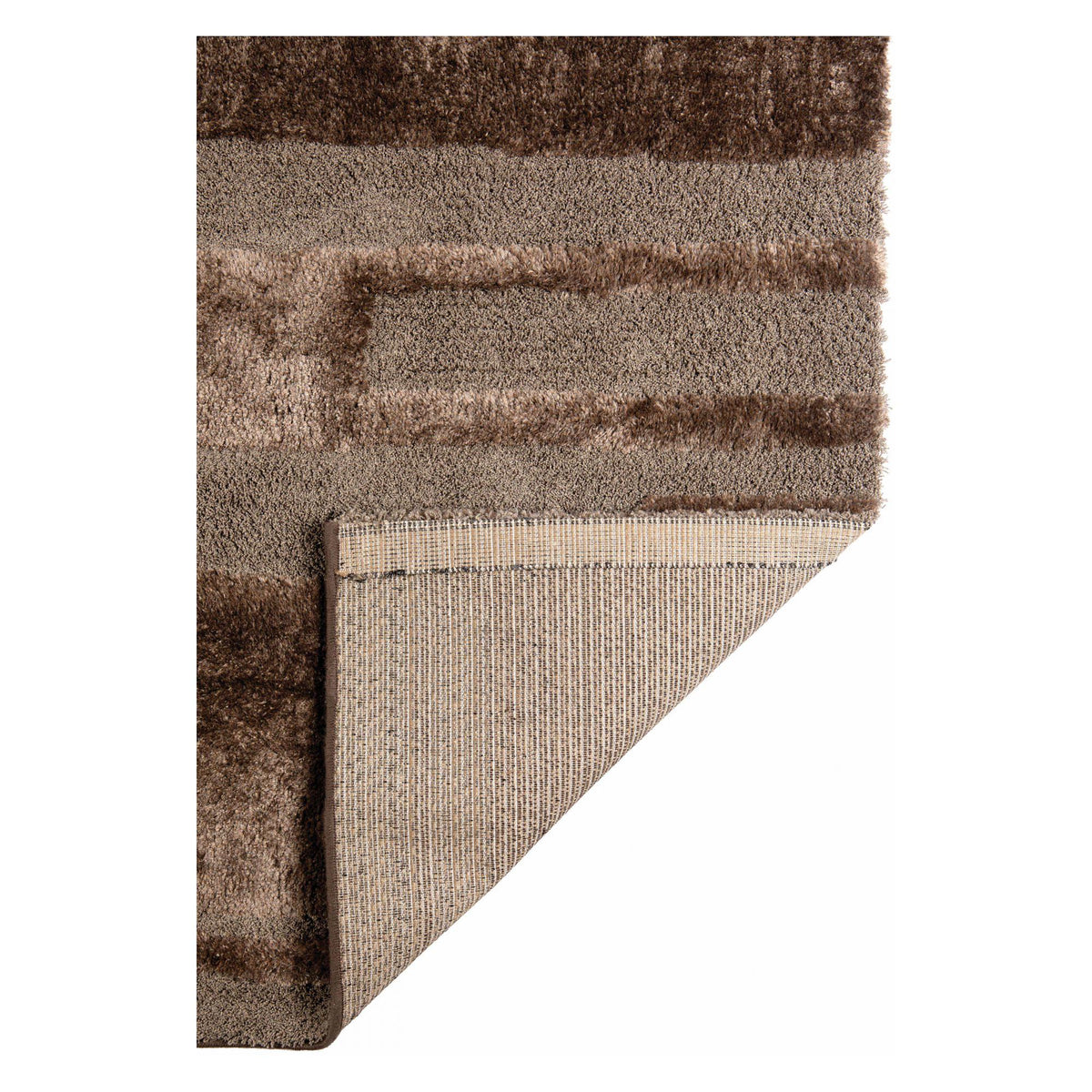 Tapis fabriqué à partir de matériaux recyclés Marron | Naya