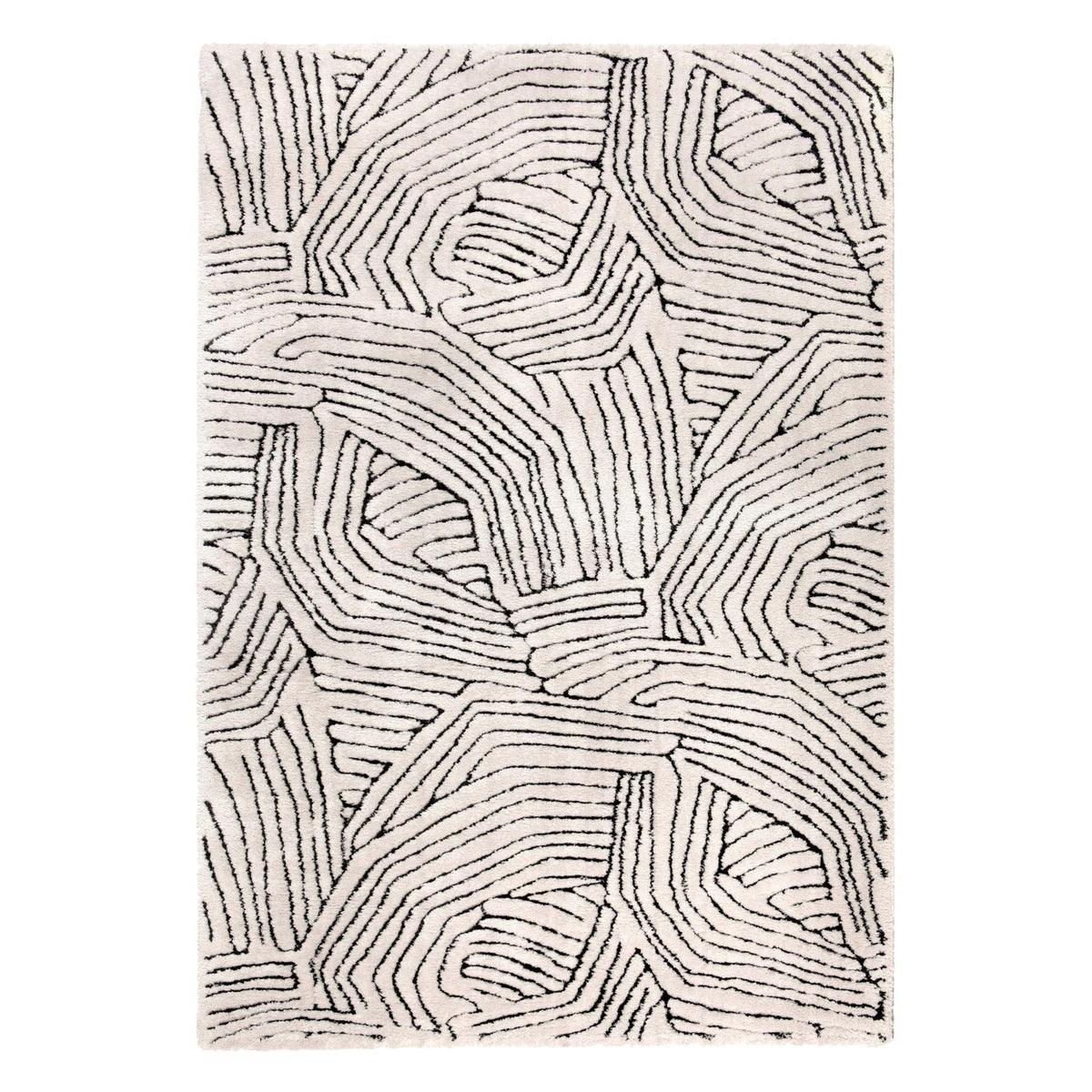Tapis fabriqué à partir de matériaux recyclés Beige | Milo