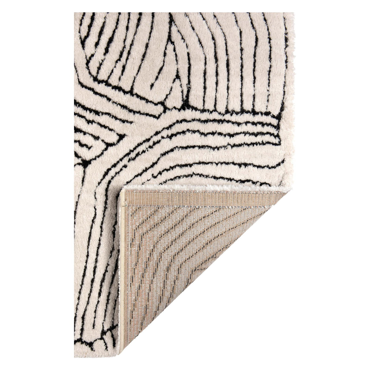Tapis fabriqué à partir de matériaux recyclés Beige | Milo