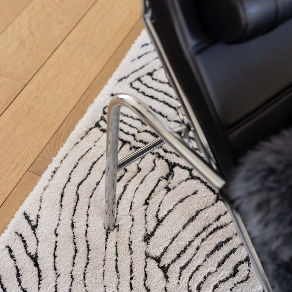 Tapis fabriqué à partir de matériaux recyclés Beige | Milo