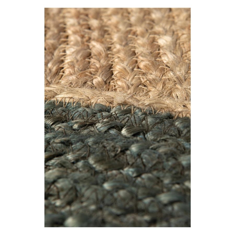 Tapis en jute salon vert | Oria