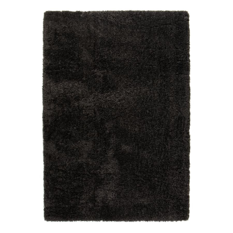 Tapis Salon en jute Noir | Aven