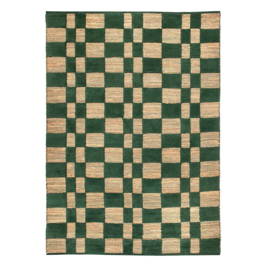 Tapis en jute vert | Milo